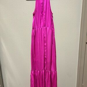 Worthington Fuchsia Sleeveless Maxi Dress